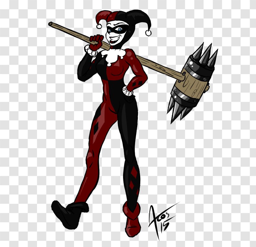 Harley Quinn Batman Poison Ivy Penguin Drawing - Mythical Creature Transparent PNG