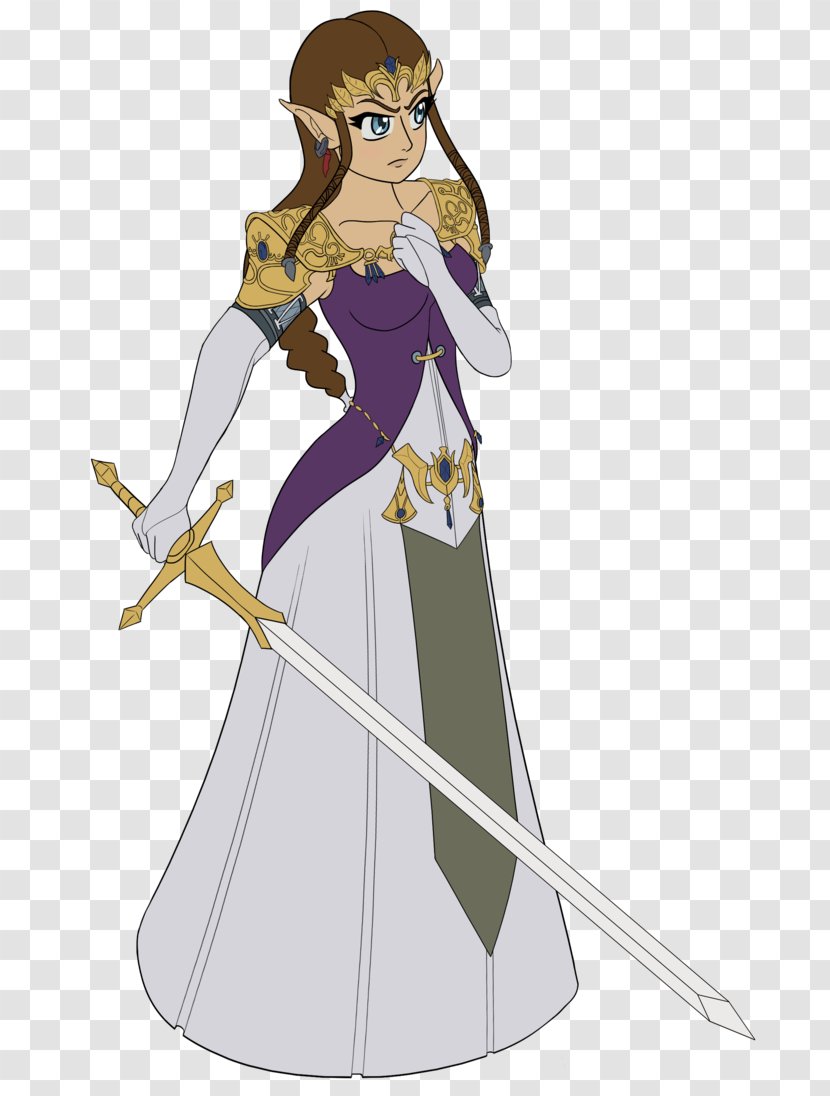 Cartoon Costume Uniform Male - Silhouette - Princess Zelda Transparent PNG