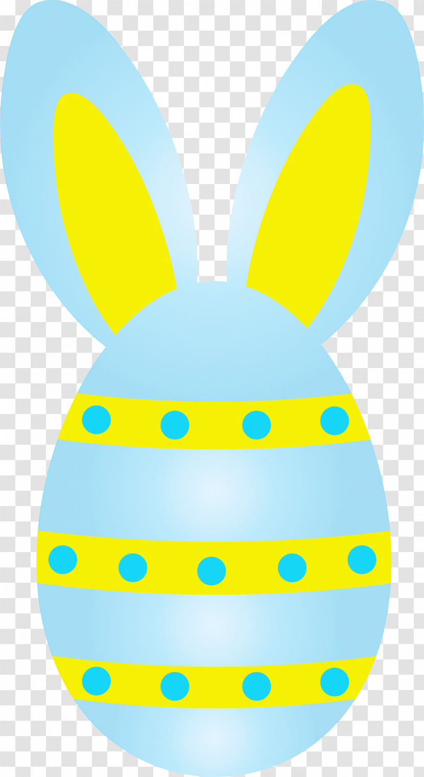 Easter Egg With Bunny Ears Transparent PNG