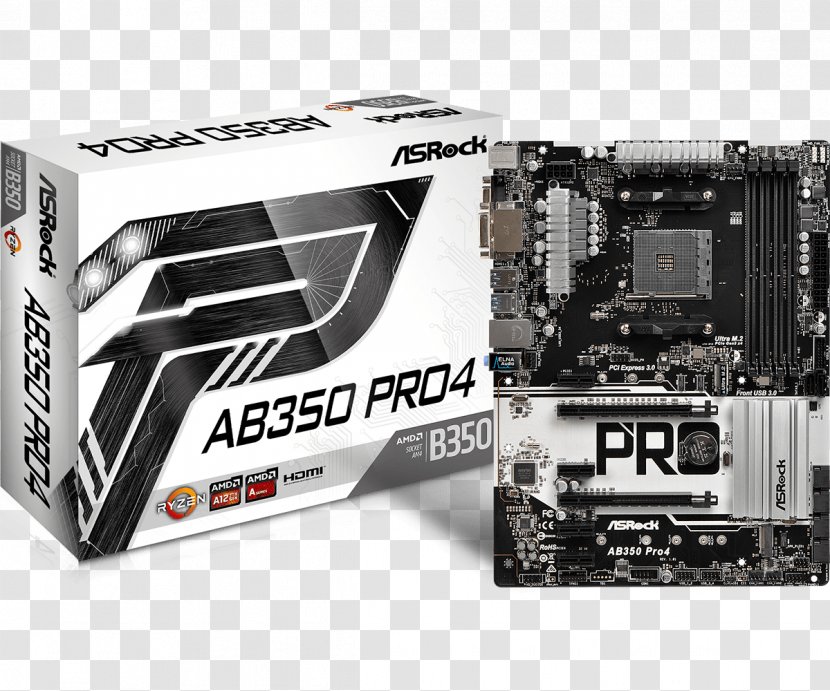 ASRock Fatal1ty AB350 Gaming K4 AM4 AMD Promontory B350 SATA 6GB/s USB 3.0 HDMI ATX Motherboards - Cpu - Pro4 Gigabyte GA-AB350-Gaming 3 RyzenOthers Transparent PNG