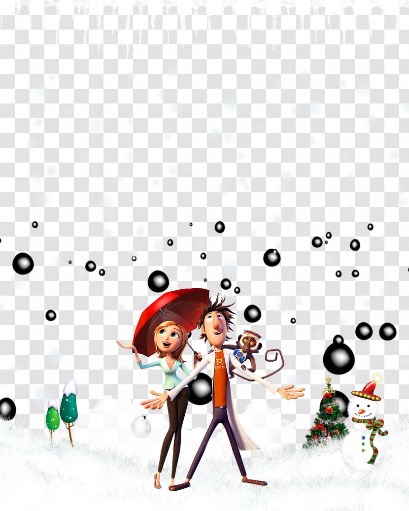 Snow Clip Art - Umbrella - Couple Transparent PNG