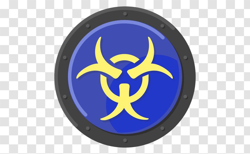 Biological Hazard Symbol Vector Graphics Blue - Logo Transparent PNG