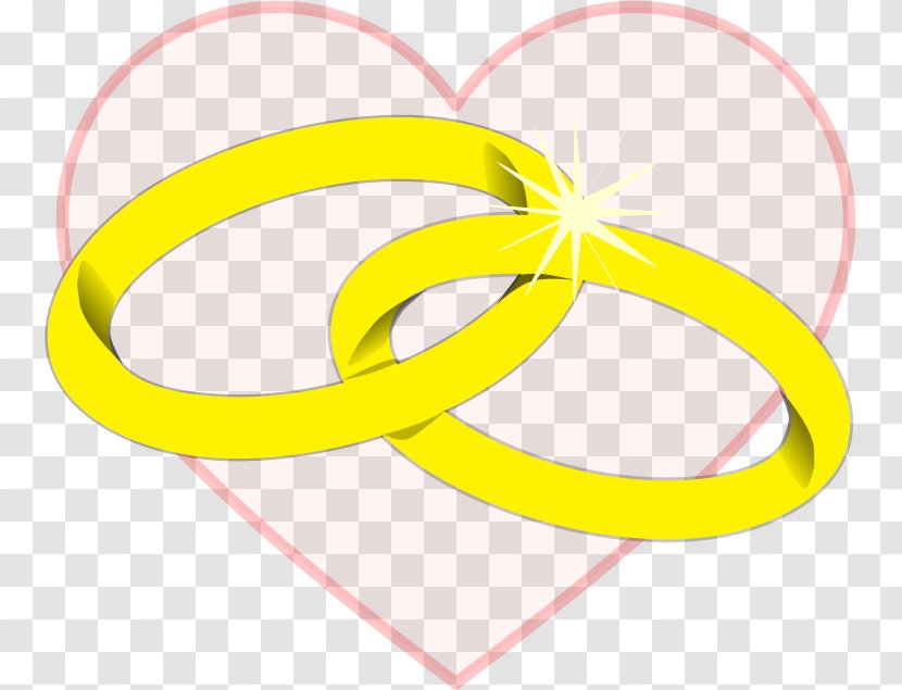 Wedding Ring Clip Art - Heart With Clipart Transparent PNG