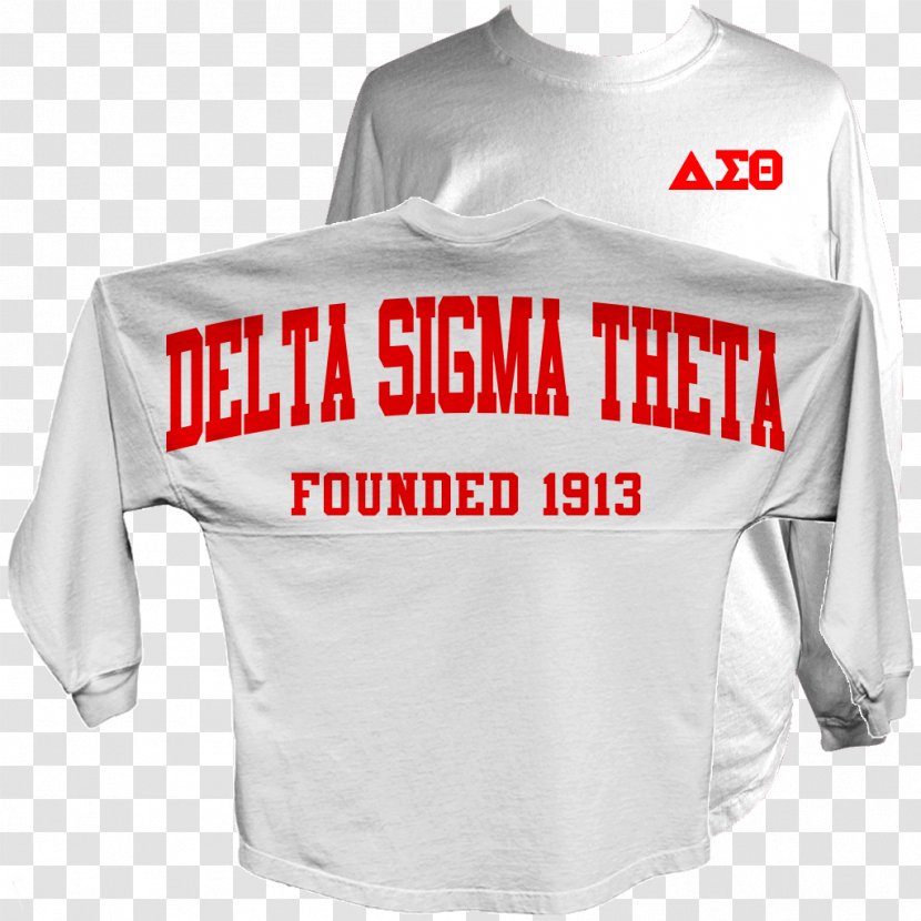 Long-sleeved T-shirt Fortitude Delta Sigma Theta Jersey - National Panhellenic Council Transparent PNG