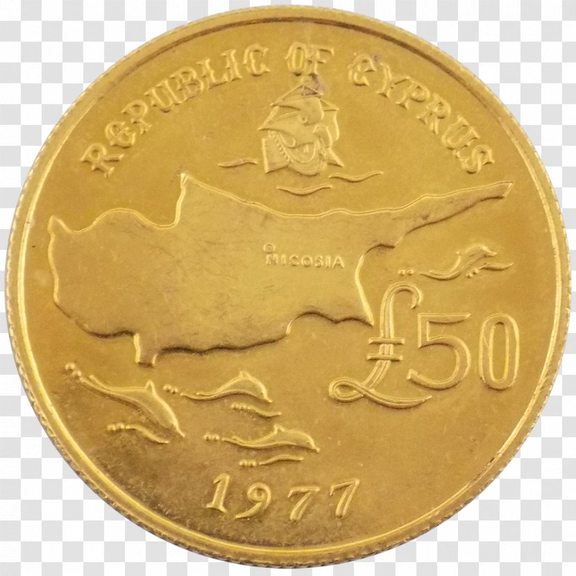 Gold Coin Bullion Cyprus - Bar - 50 Fen Coins Transparent PNG