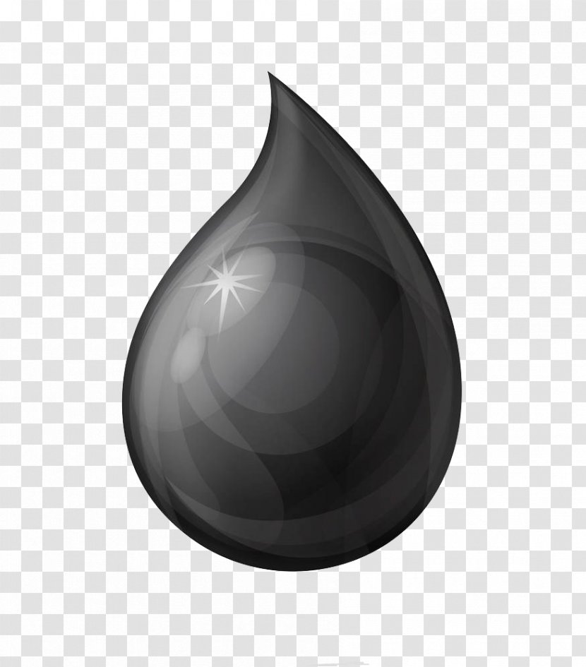 White Black Sphere - And - A Drop Of Oil Illustration Photos Transparent PNG