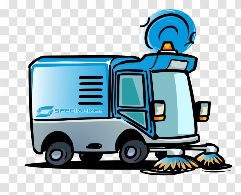 Street Sweeper Clip Art Illustration Vector Graphics Image - Transport - Wrecker Banner Transparent PNG