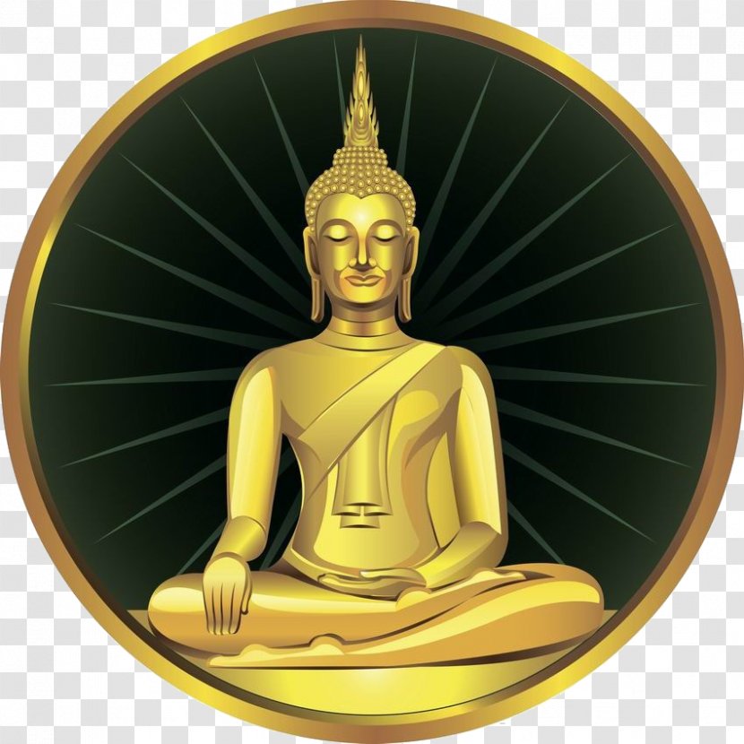 Gautama Buddha Golden Bodhi Tree Images In Thailand Buddhism - Lotus Position Transparent PNG