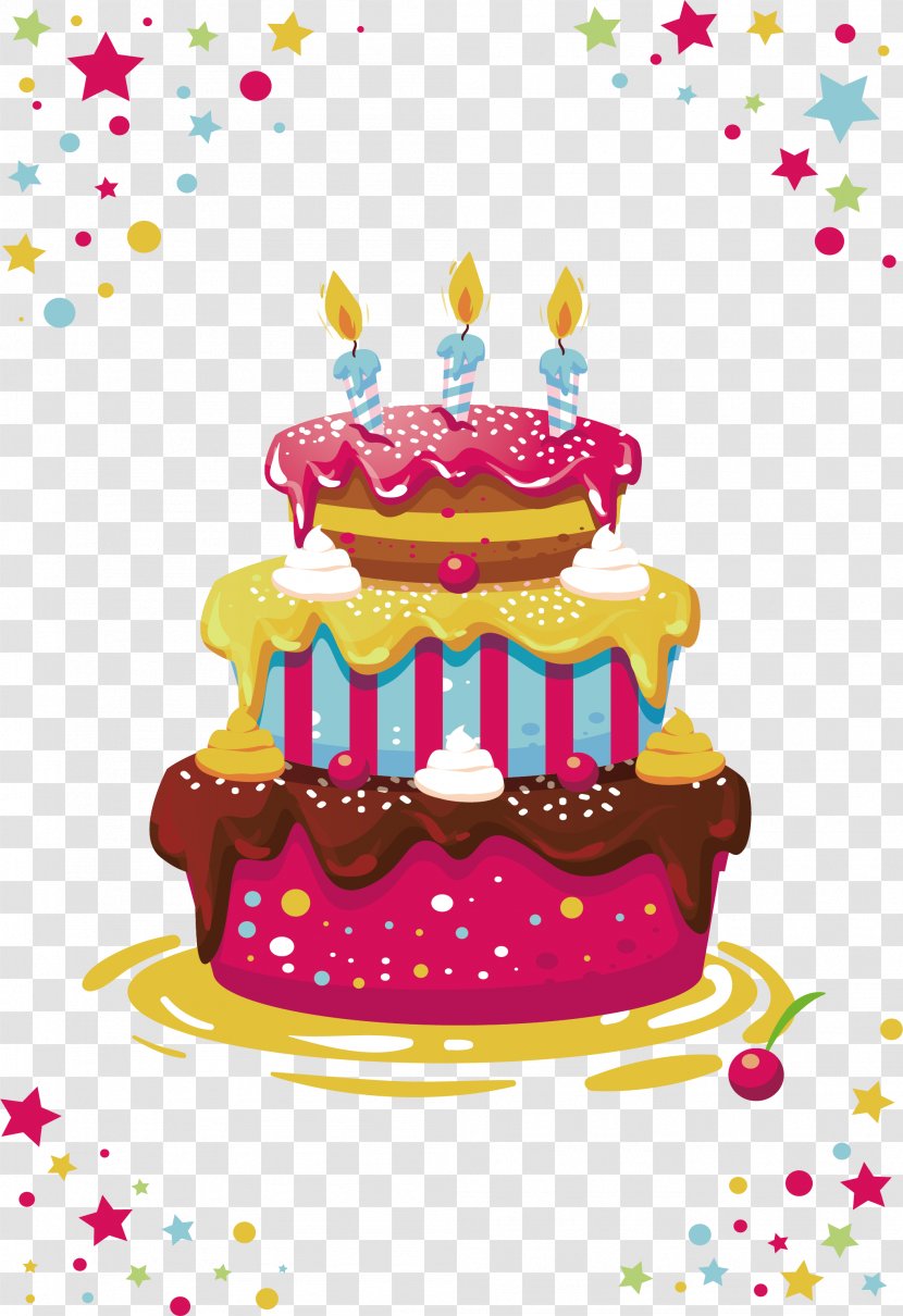 Birthday Cake Layer - Three Transparent PNG