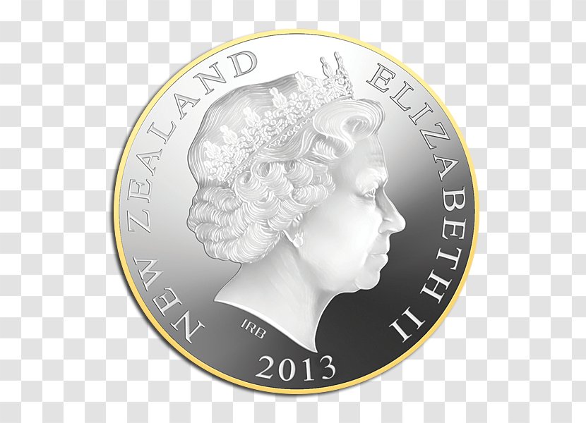 New Zealand Dollar Gold Coin Silver - Heart - Plating Transparent PNG