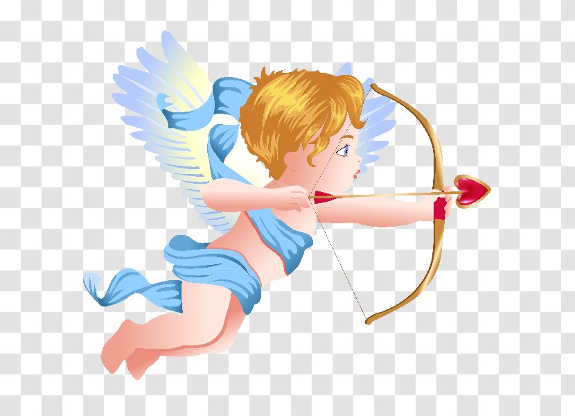 Cupid's Bow Angel Clip Art - Flower - Cute Cupid Cliparts Transparent PNG