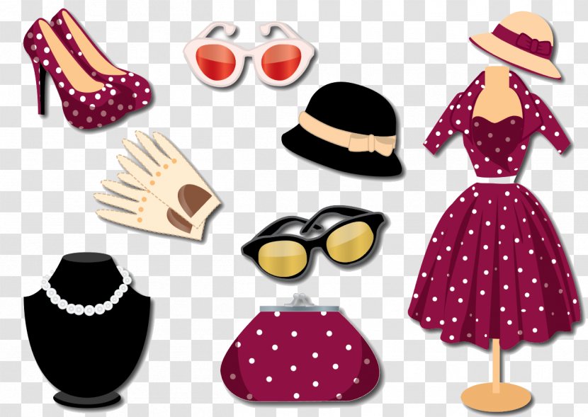 Clothing Fashion - Vintage - Vector Women With Transparent PNG