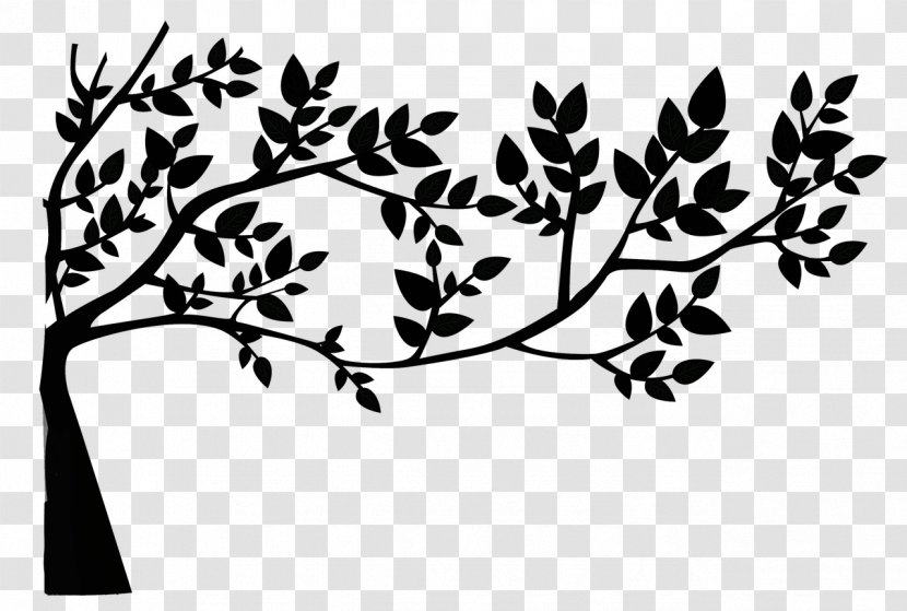 Clip Art Branch - Black And White - Flowers Top View Transparent PNG