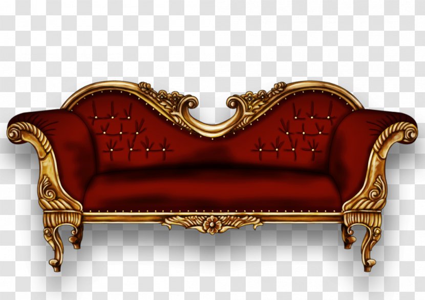 Couch Chair Sofa Ukir Chaise Longue Antique - Furniture - Baroque Bed Transparent PNG