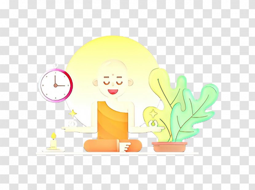 Yellow Cartoon Grass Plant Transparent PNG