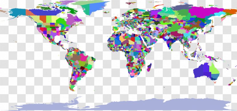 World Map Globe Lambert Cylindrical Equal-area Projection - Thematic Transparent PNG