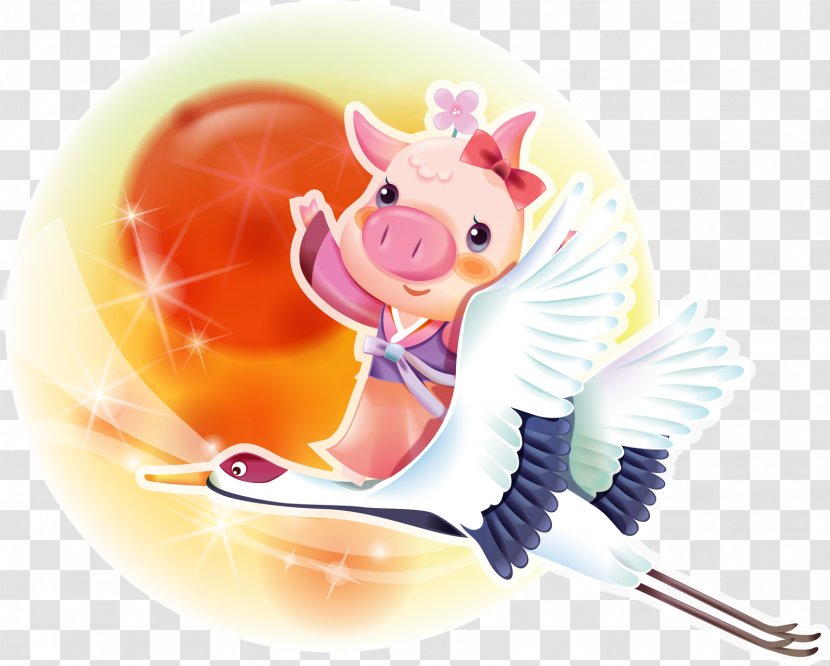 Desktop Wallpaper Download Clip Art - Fictional Character - Pig Transparent PNG