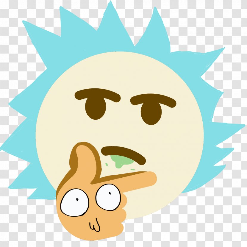 Rick Sanchez Emoji Thought Discord Theory - Smile - Thinking Transparent PNG