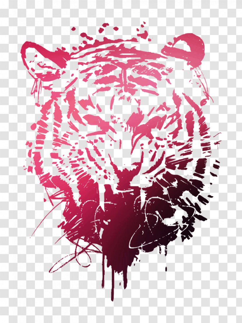 Tiger Illustration Visual Arts Graphic Design Cat - Frame - Silhouette Transparent PNG