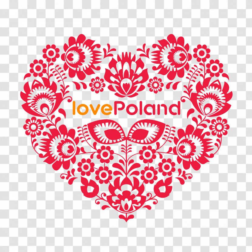 Poland Folk Art - Frame - Stamp Love Transparent PNG