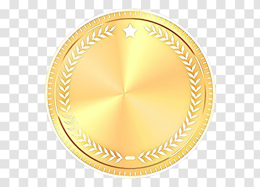 Yellow Medal Metal Coin Gold Transparent PNG