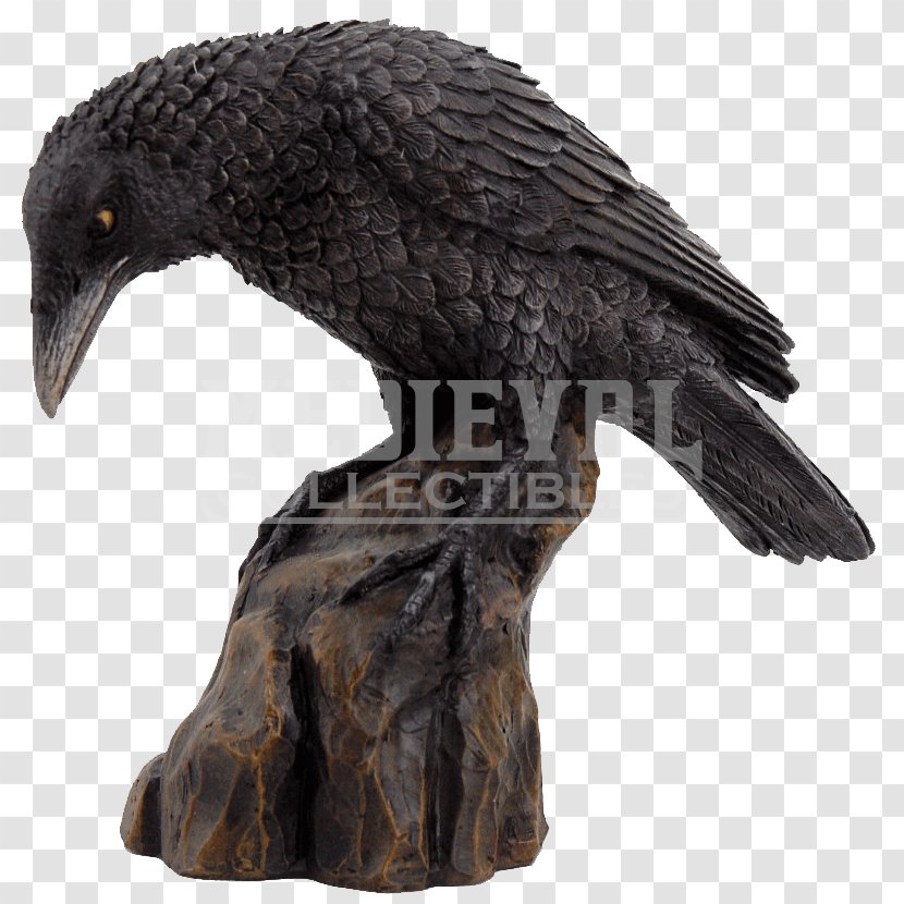 Statue Figurine Sculpture Model Figure Collectable - Perched Raven Overlay Transparent PNG