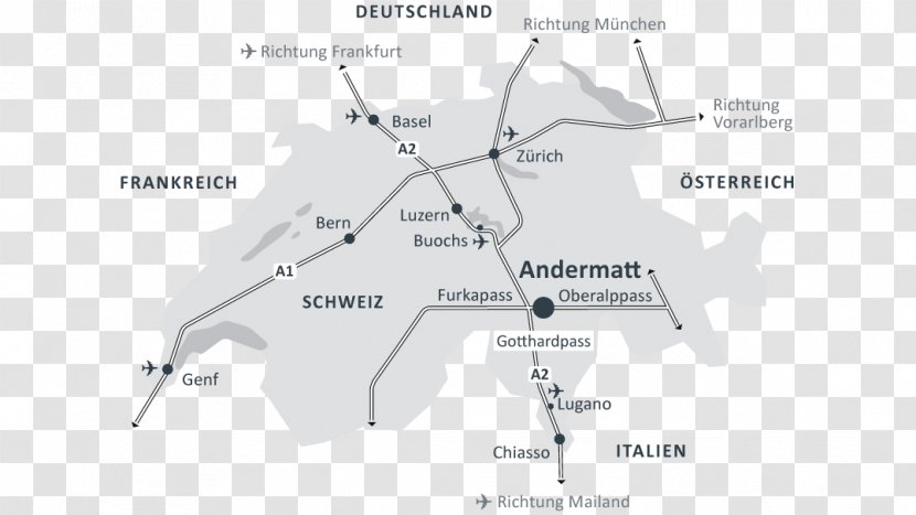 Skiarena Andermatt-Sedrun Gotthard Pass Realp Hospental - Diagram - Alps Switzerland Transparent PNG