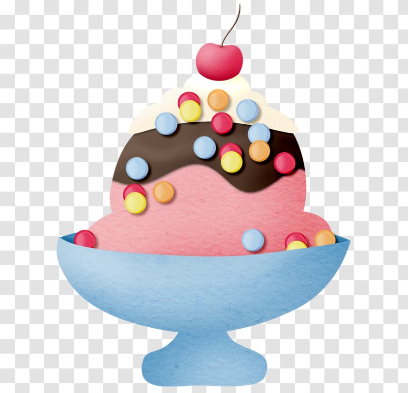 Ice Cream Cake Sundae Cones - Torte Transparent PNG