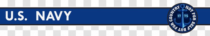 Logo Brand Font - Navy Banner Transparent PNG