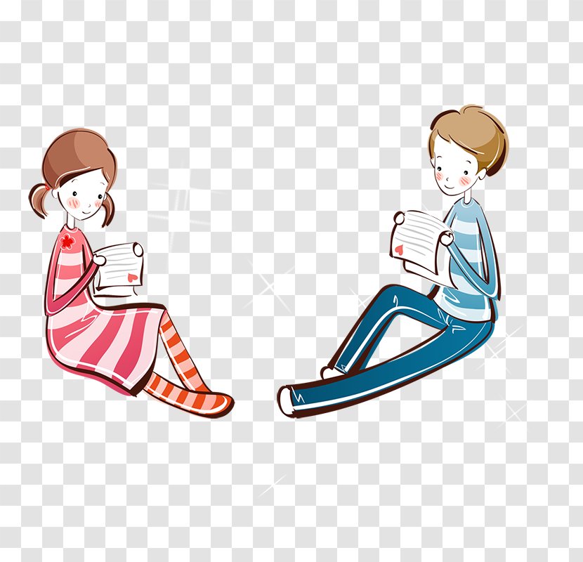 Significant Other Romance Cartoon - Flower - Couple Transparent PNG