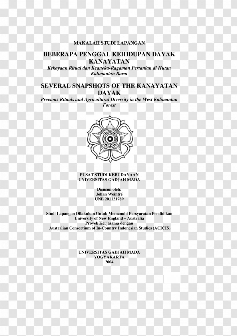 Gadjah Mada University Document Chemical Engineering Chemistry - Material - Dayak Transparent PNG
