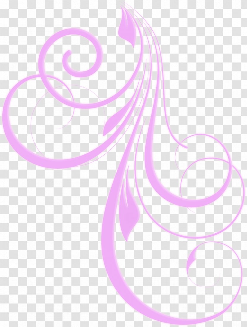 Nose Pink M Line Clip Art - Flourish Transparent PNG