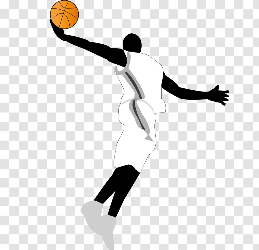 Vector Graphics Basketball Clip Art Sports Image - Babasketball Silhouette Transparent PNG