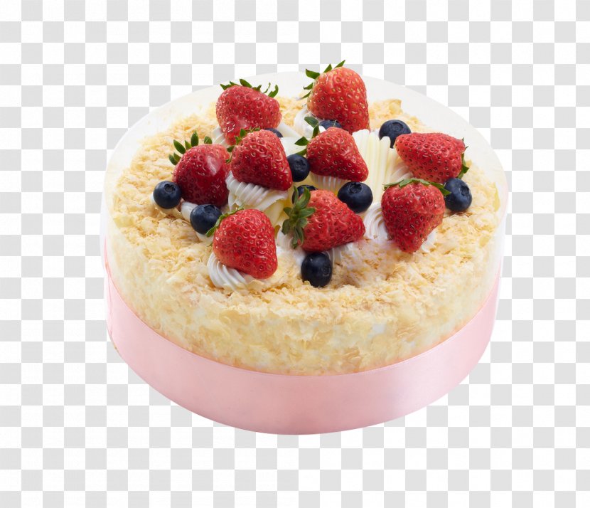 Ice Cream Strawberry Cake Pie Cheesecake - Baking Transparent PNG