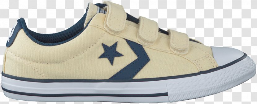 Converse Chuck Taylor All-Stars Sneakers Shoe White - Beige - Star Material Effect Transparent PNG