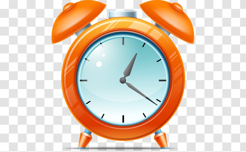 Home Accessories Alarm Clock - Orange Transparent PNG