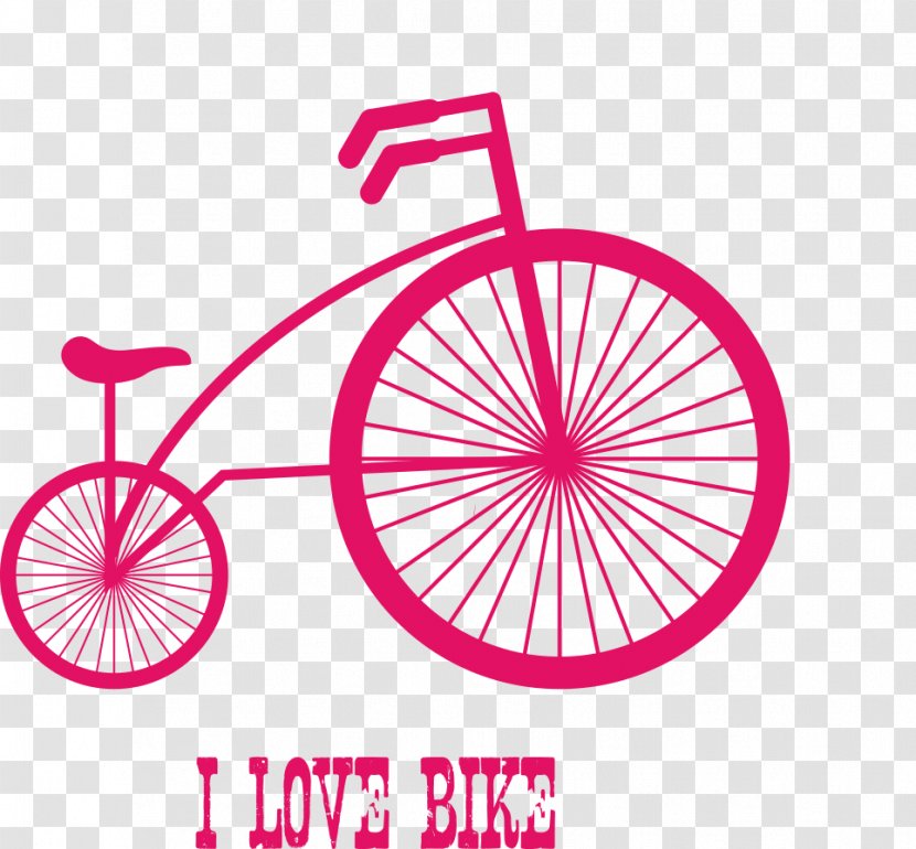 Racing Bicycle Cycling Mountain Bike Wheel - Magenta - Vector Pieces Of Red Transparent PNG