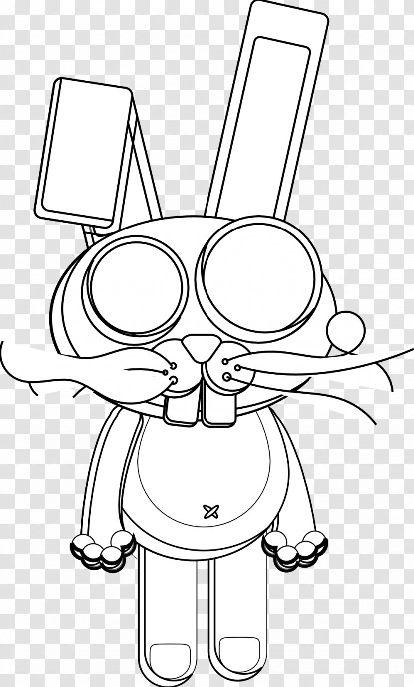 Line Art Drawing /m/02csf Cartoon - Joint - Rabbit Black Transparent PNG