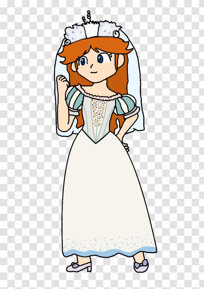 Ariel Dress Princess Daisy Wedding Disney - Cartoon Transparent PNG