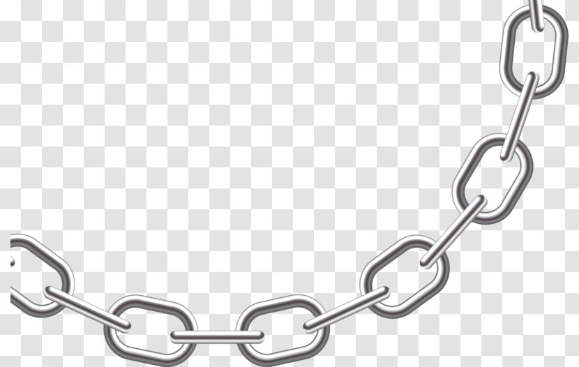 Chain Padlock - Silver Chains Transparent PNG