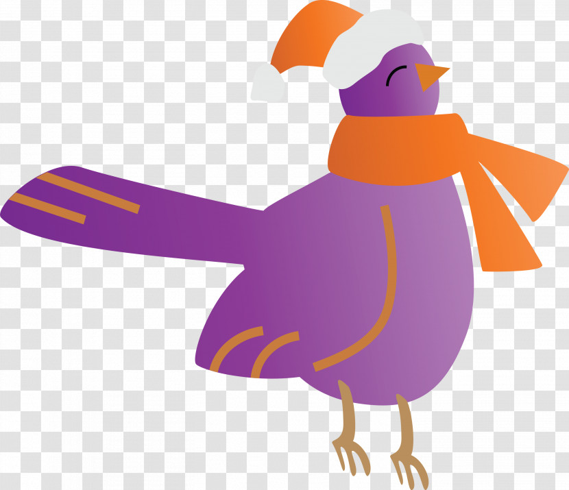 Cartoon Purple Violet Bird Animation Transparent PNG