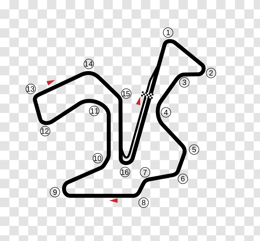 Jerez De La Frontera Circuito Formula One 1990 Spanish Grand Prix Motorcycle - Race Track - Circuit Transparent PNG