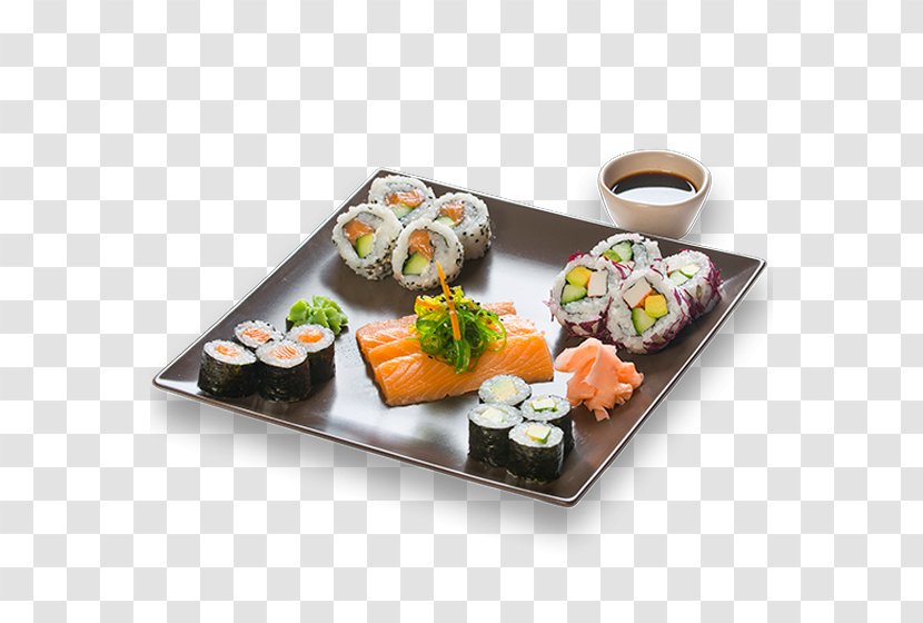 Sushi Japanese Cuisine California Roll Gimbap Sashimi - Restaurant - Va Transparent PNG