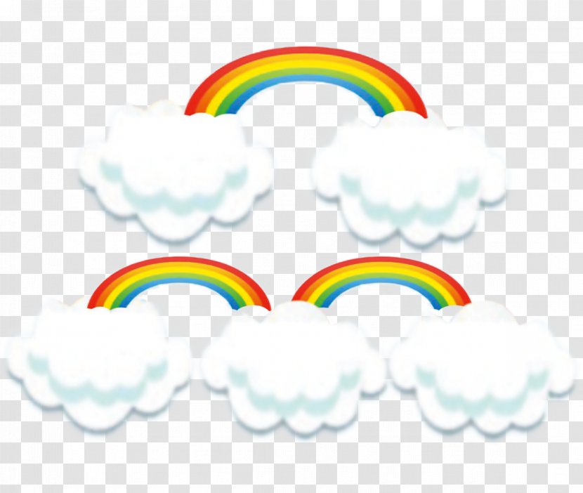 Rainbow Cloud Yellow Computer File - Resource - Clouds Transparent PNG