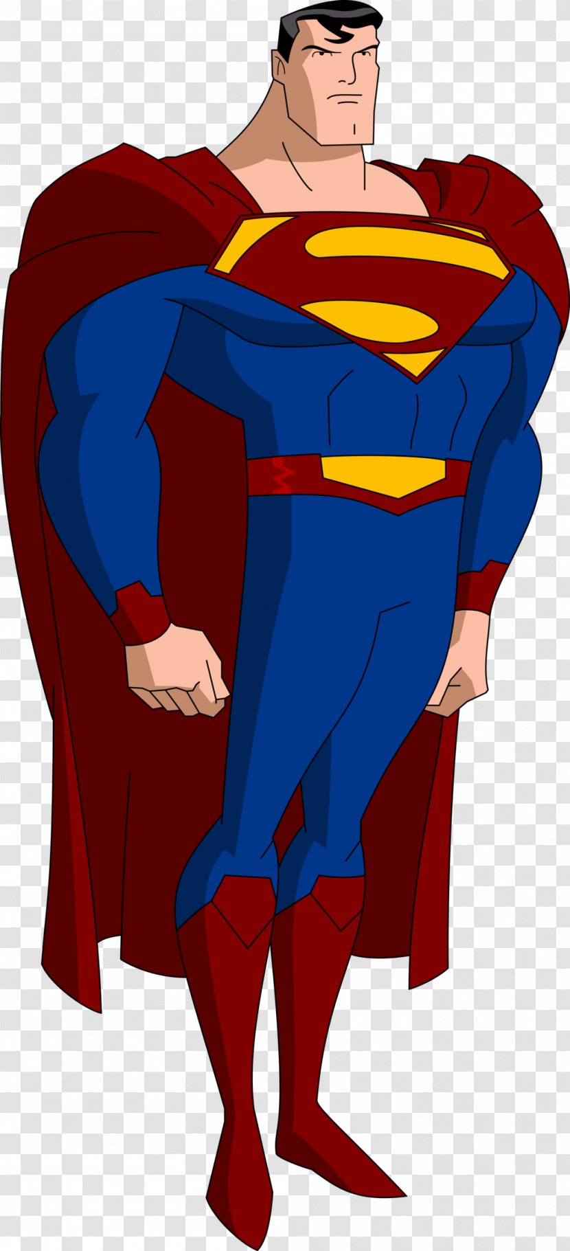 Superman Bruce Timm Justice League Comic Book Comics - Standing - Pose Cliparts Transparent PNG
