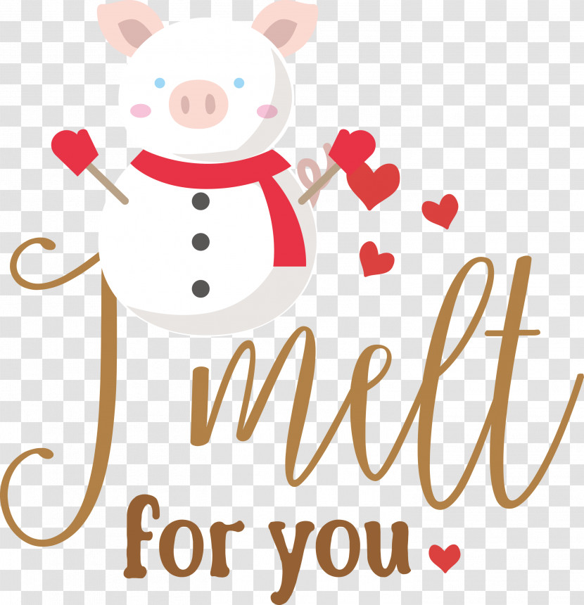 I Melt For You Snowman Winter Transparent PNG