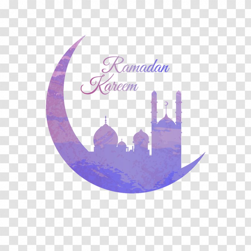 Ramadan Moon Eid Al-Fitr Islam - Violet Transparent PNG