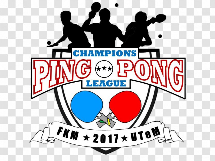 Ping Pong Logo European Champions League Sports Tournament - Watercolor - Table Tennis Player Transparent PNG