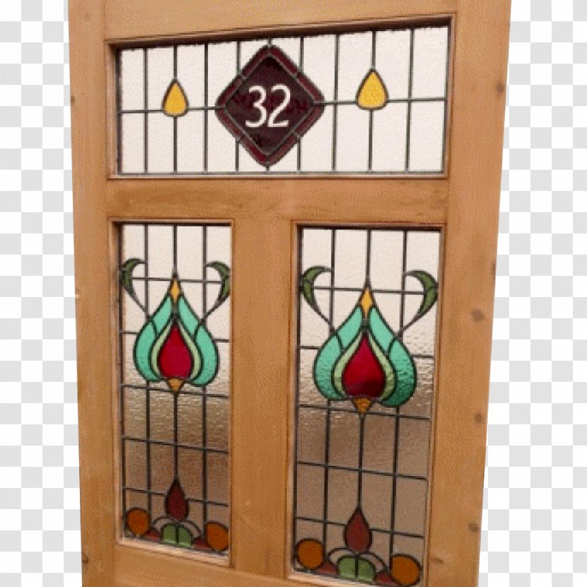 Stained Glass Window Door Leadlight - Transom Transparent PNG