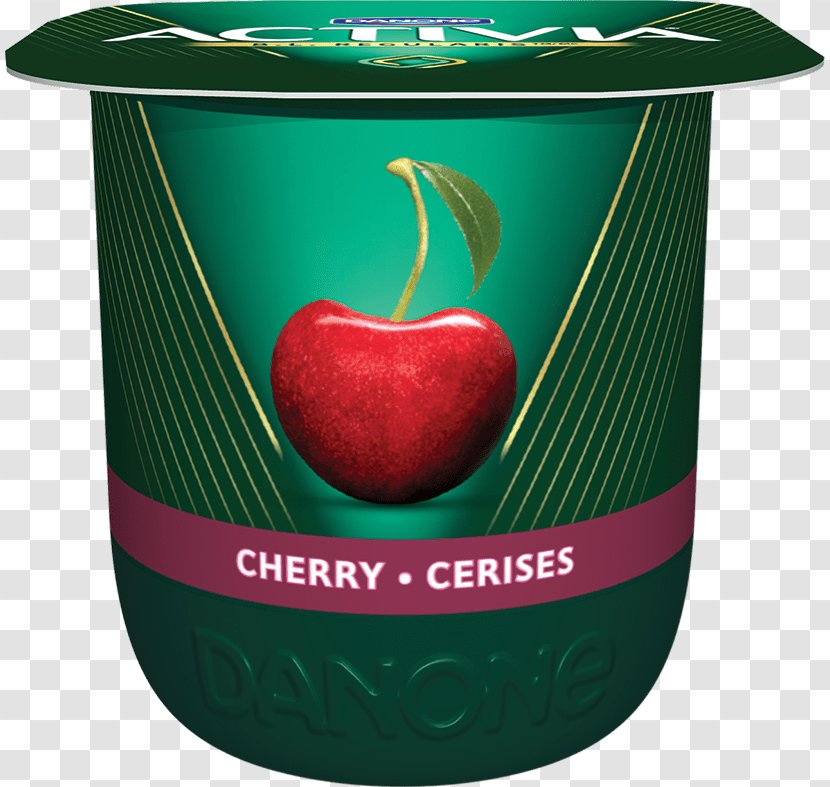 Milk Cherry Activia Yoghurt Danone - Fruit Transparent PNG